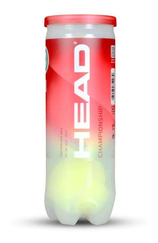 Pelotas De Tenis Head Championship Tubo X 3 Balls