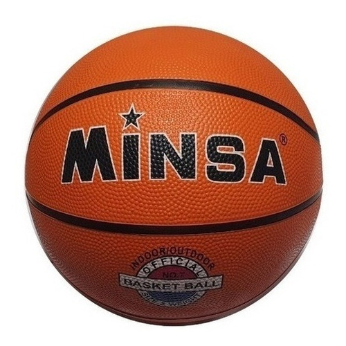 Balón Pelota De Basquetbol Basketball Minsa N° 7