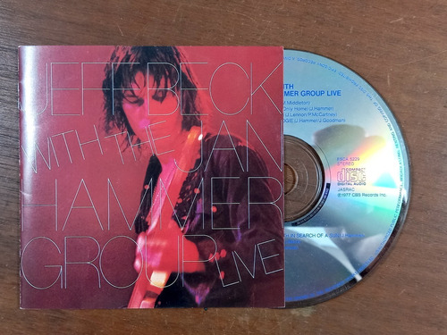 Cd Jeff Beck With The Jan Hammer - Live (1991) Japon R5