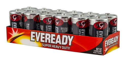 Pila Eveready Super Heavy Duty D 12 Unid (d12) Carbon Zinc