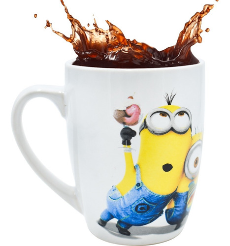 Taza Para Café De Porcelana Minions 380ml