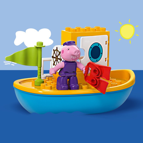 Lego Duplo Excursión En Barco De Peppa Pig 23 Pcs Mod 10432