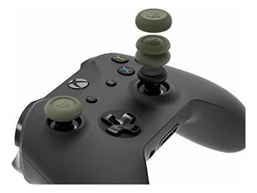 Skull & Co. Funda Analógica Skin, Cqc Y Fps Thumb Grips Joystick Cap Para Mando Xbox, Negra, Juego De 6 Pulgadas