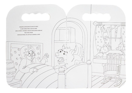 Livro De Colorir Com Alça: Chapeuzinho Vermelho, De Todolivro. Colorir Com Alça Editorial Brasileitura, Capa Mole, Edição 1 Em Português, 2023