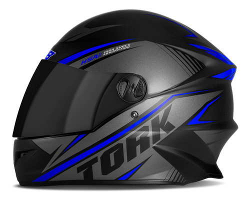 Capacete Para Moto Integral Pro Tork New Liberty 4 R8 Viseira Fumê Azul Tamanho 56