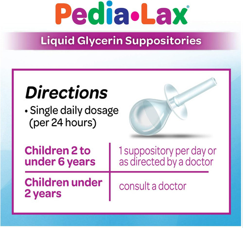Pedia-lax Supositorios De Glicerina Líquida Laxante Para Niñ
