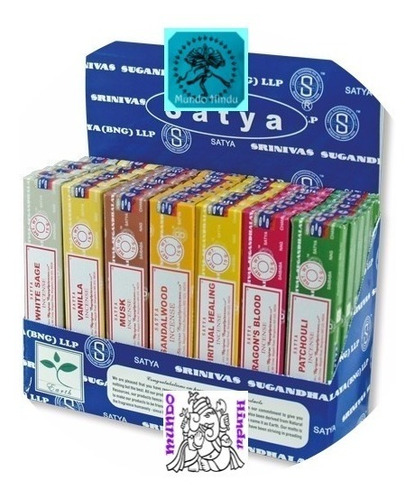 Sahumerios India,satya Saibaba Nag Champa 3 Cajas A Eleccion