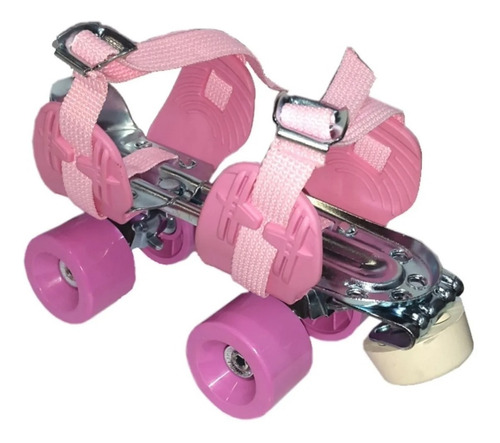 Patines Leccese Classic Rosa 4 Ruedas Extensibles 27 Al 41