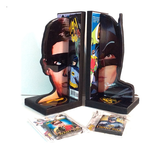 Sujeta Libros Batman 1966  Soporte Libros  Unicos