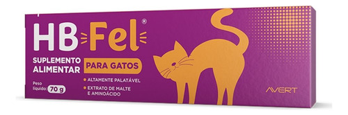 Kit C/2 Hb Fel Pasta 70g - Suplemento Para Gato