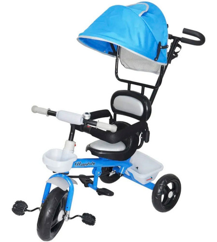 Triciclo Elétrico Infantil Com Capota Importway Bw084az Cor Azul