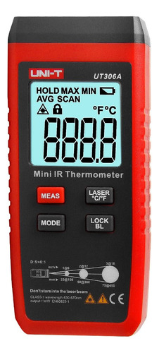 Pirómetro Infrarrojo Ut306a® Uni-t® Temperatura, Calor/frio