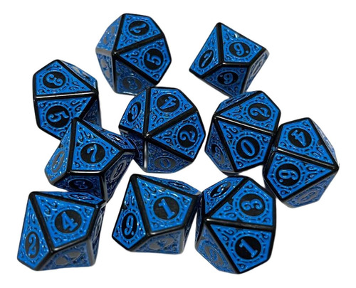 6 Juego De Dados Poliédricos De 2-6 Paquetes De 6 Piezas