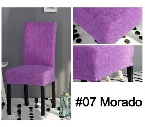 Funda De Silla Con Diseño Spandex Para Comedor