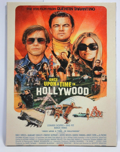 Quadro Era Uma Vez Em Hollywood Em Tela De Pintura 30x40