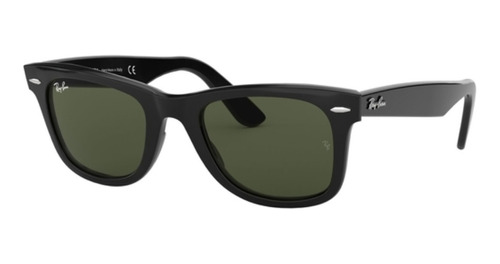 Anteojo De Sol Ray Ban Wayfarer Rb2140 Black Y Lente Green