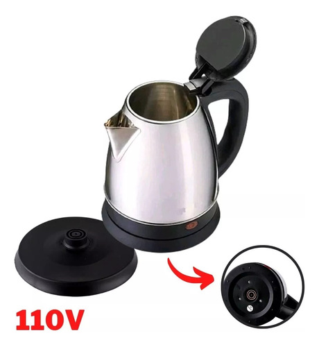 Chaleira Jarra Elétrica ELETRO TOP 1.8l Inox Cor Prateado
