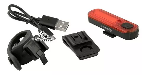 Luz Trasera Bicicleta Entity Rl35 Usb Led Silicona 35 Lumens