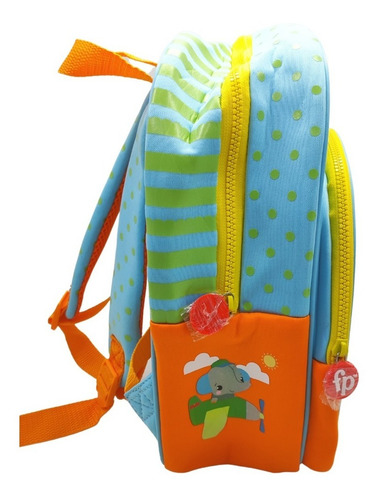 Imagen 3 de 6 de Mochila Fisher Price Jardin 12 PuLG Neoprene Animales Edu