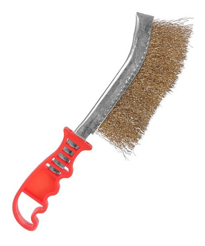 Escova Manual De Aço Carbono Pegatec Com Cabo Plástico