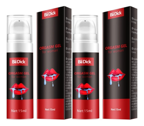 Pack X2 Excitante Orgasm Gel Para Mujer, Viagra Afrodisiaco 