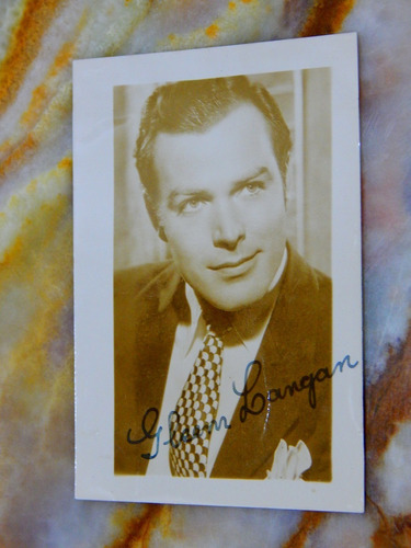 Glenn Langan - Fotografia Firmada Original Autografiado