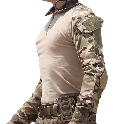 Uniforme Táctico Camisa Combate + Pantalón Militar Grande