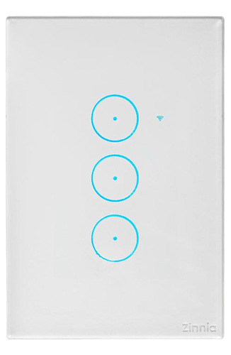 Interruptor Smart Zinnia, 3 Botoes, 10a, 50/60hz, Branco