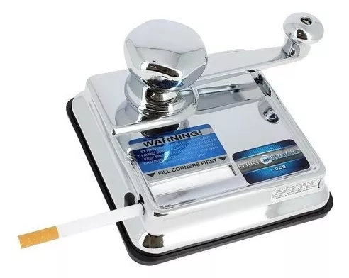 OCB Máquina de liar cigarrillos MikrOmatic Duo, cromada, plata, 15 x 15 x 8  cm : : Salud y cuidado personal
