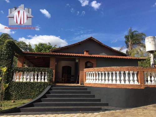 Linda Chácara Com 4 Dormitórios, Pomar, Piscina, Internet Fibra Óptica, À Venda, 3300 M² Por R$ 800.000 - Zona Rural - Pinhalzinho/sp - Ch0912