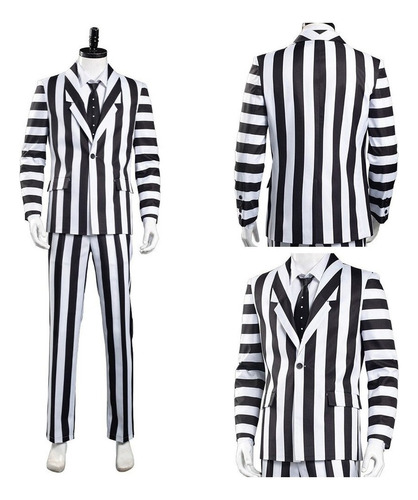 2023 Beetlejuice Adam Disfraz De Cosplay Para Hombre Traje