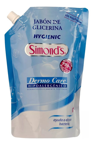Jabón Liquido De Glicerina Simonds Hygienic 750 Ml