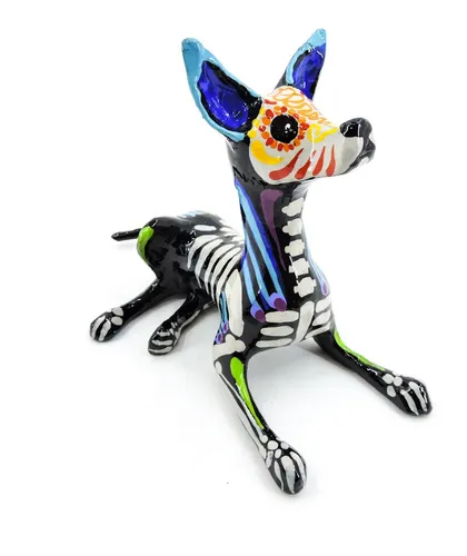 Alebrije Xoloitzcuintle Dia De Muertos Artesania Mexicana | Envío gratis Alebrije Xoloitzcuintle Dia De Muertos Artesania Mexicana | Envío gratis