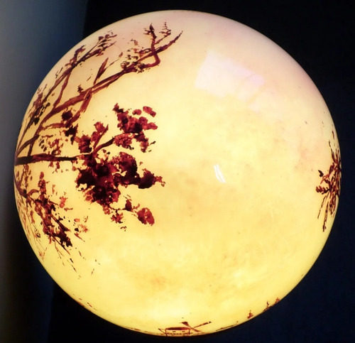 Lámpara Velador Luminaria Oriental China No Globo Terráqueo (Usado)