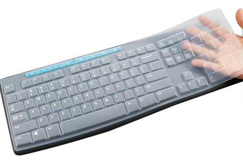 Protector Transparente Para Teclado Logitech Mk200