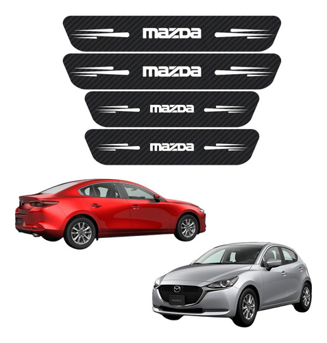 Sticker Protección De Estribos 4 Puertas Para Mazda