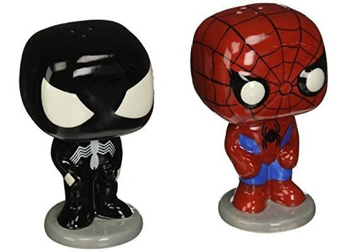 Pop Marvel Sal N' Pimentero - Spider-man Negro Traje Del Hom