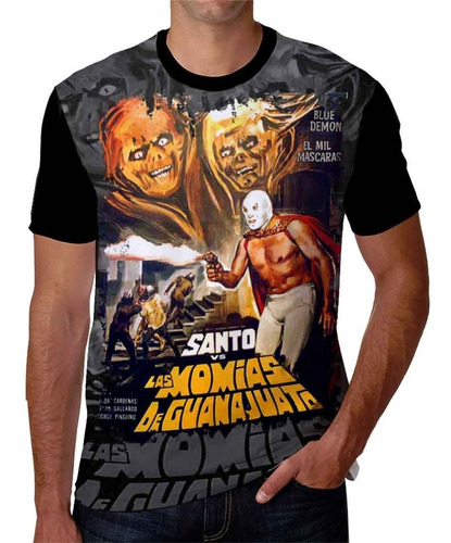 Playera Santo Momias De Guanajuato Camisetas Luchas