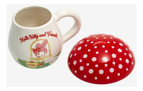 Sanrio Hello Kitty & Friends Figural Mushroom (taza Con Tapa