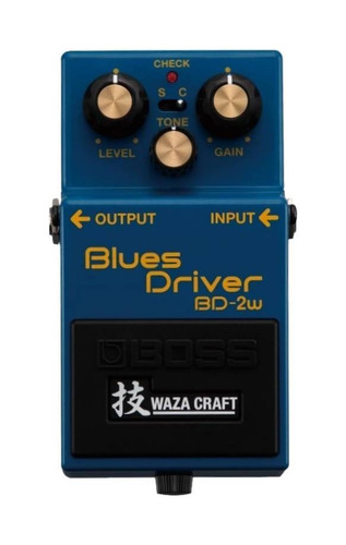 Imagen 1 de 5 de Pedal de efecto para instrumento de cuerda Boss Waza Craft Blues Driver BD-2W  azul