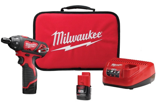 Atornillador Inalámbr Milwaukee 2 Baterías Y Estuche 2401-22