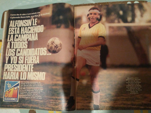Revista La Semana Darin Del Boca Menem Ucr 2 9 1987 N561 (Usado)