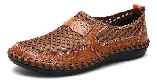 Zapatos Casuales De Hombre Mocasines De Cuero