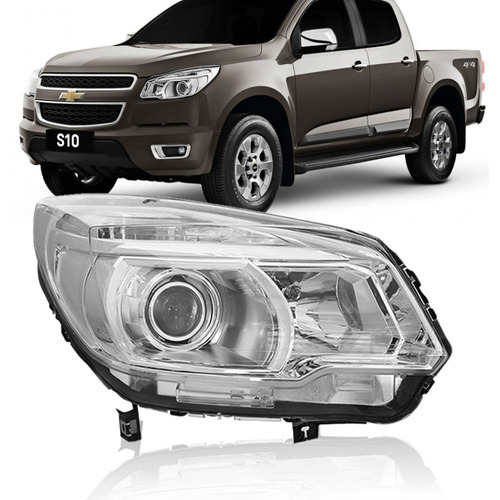 Farol S10 2012 2013 2014 Chevrolet Ltz S10 Cromado