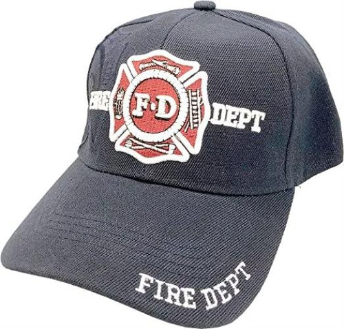 Gorra Béisbol Ajustable Con Uniforme Oficial Bombero Del