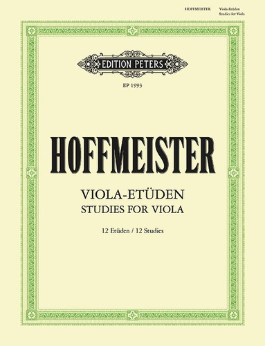 F.a. Hoffmeister: Studies For Viola / Viola - Etuden.