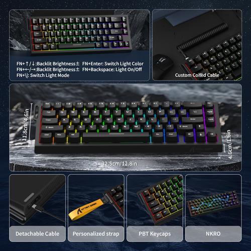 Teclado De Juego X68 He Wired Rapid Trigger Magnetic Switch