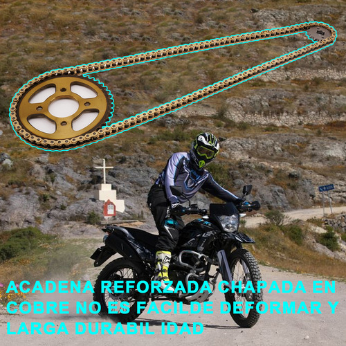 Kit De Arrastre Cadena Reforzada Italika Dm200 250 F0203ks24
