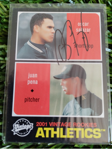 2002 Upper Deck Óscar Salazar #11 Autografiada 