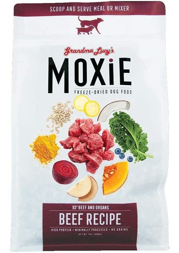 Grandma Lucys Moxie Freeze-dried Beef Dog Food